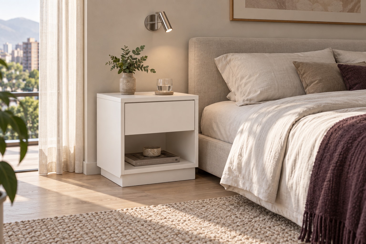 Calce en una casa, con un mueble conocido al lado que da la medida.